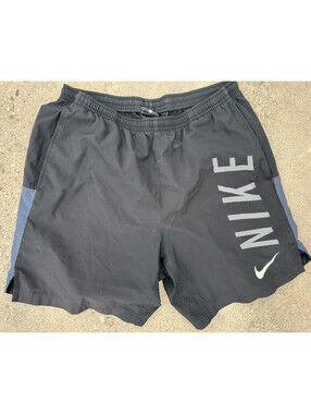 Nike Men's Black Gray Dri-FIT Athletic Shorts Size M Pockets Classic Casual 28W